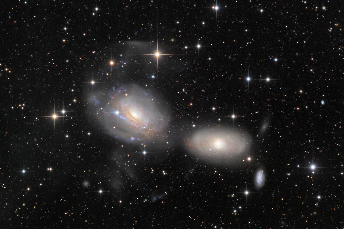 NGC 3169 und NGC 3166 und NGC 3156